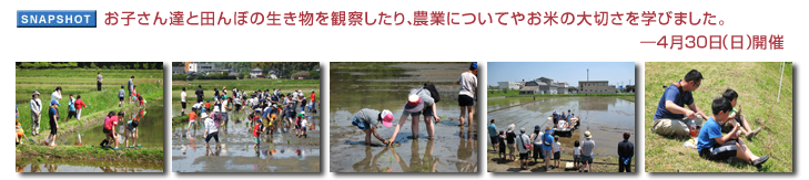 ���q����B�Ɠc��ڂ̐��������ώ@������A�_�Ƃɂ��Ă₨�Ă̑�؂����w�т܂����B�\4��30���i���j�J��